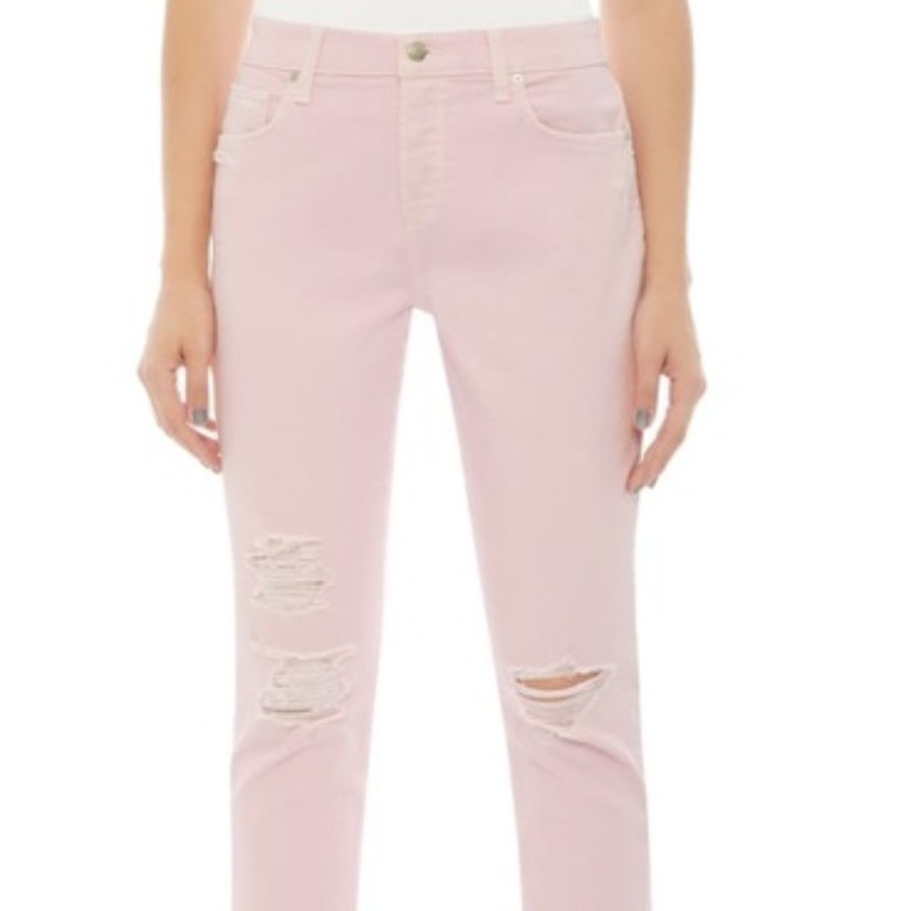 Joe’s ‘The Smith’ High Rise Straight Crop Parfait Pink Jeans 25